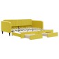 vidaXL Tagesbett Ausziehbar mit Schubladen Gelb 100x200 cm Samt vidaXL Tagesbett Ausziehbar mit Schubladen Gelb 100x200 cm Samt
