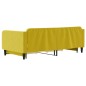 vidaXL Tagesbett Ausziehbar mit Schubladen Gelb 100x200 cm Samt vidaXL Tagesbett Ausziehbar mit Schubladen Gelb 100x200 cm Samt
