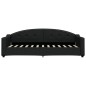 vidaXL Tagesbett Ausziehbar mit Schubladen Schwarz 80x200 cm Stoff vidaXL Tagesbett Ausziehbar mit Schubladen Schwarz 80x200 cm Stoff