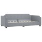 vidaXL Tagesbett Ausziehbar mit Schubladen Hellgrau 80x200 cm Stoff vidaXL Tagesbett Ausziehbar mit Schubladen Hellgrau 80x200 cm Stoff