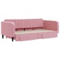 vidaXL Tagesbett Ausziehbar mit Schubladen Rosa 100x200 cm Samt vidaXL Tagesbett Ausziehbar mit Schubladen Rosa 100x200 cm Samt