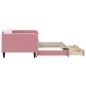 vidaXL Tagesbett Ausziehbar mit Schubladen Rosa 100x200 cm Samt vidaXL Tagesbett Ausziehbar mit Schubladen Rosa 100x200 cm Samt