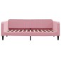 vidaXL Tagesbett Ausziehbar mit Schubladen Rosa 100x200 cm Samt vidaXL Tagesbett Ausziehbar mit Schubladen Rosa 100x200 cm Samt