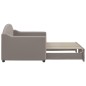 vidaXL Tagesbett Ausziehbar Taupe 80x200 cm Stoff vidaXL Tagesbett Ausziehbar Taupe 80x200 cm Stoff