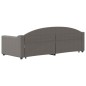 vidaXL Tagesbett Ausziehbar Taupe 80x200 cm Stoff vidaXL Tagesbett Ausziehbar Taupe 80x200 cm Stoff