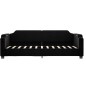 vidaXL Tagesbett Ausziehbar mit Schubladen Schwarz 80x200 cm Stoff vidaXL Tagesbett Ausziehbar mit Schubladen Schwarz 80x200 cm Stoff