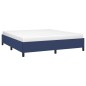 Bettgestell Blau 180×200 cm Stoff Bettgestell Blau 180×200 cm Stoff