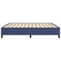 Bettgestell Blau 180×200 cm Stoff Bettgestell Blau 180×200 cm Stoff
