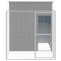 vidaXL Hundehütte mit Auslauf Hellgrau 165x251x181 cm Verzinkter Stahl vidaXL Hundehütte mit Auslauf Hellgrau 165x251x181 cm Verzinkter Stahl