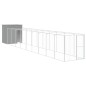 vidaXL Hundehütte mit Auslauf Hellgrau 165x1067x181cm Verzinkter Stahl vidaXL Hundehütte mit Auslauf Hellgrau 165x1067x181cm Verzinkter Stahl