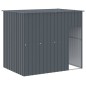 vidaXL Hundehütte mit Auslauf Anthrazit 214x1273x181 cm Stahl Verzinkt vidaXL Hundehütte mit Auslauf Anthrazit 214x1273x181 cm Stahl Verzinkt