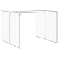 vidaXL Hundehütte mit Auslauf Hellgrau 214x457x181 cm Verzinkter Stahl vidaXL Hundehütte mit Auslauf Hellgrau 214x457x181 cm Verzinkter Stahl