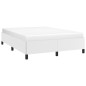 Bettgestell Weiß 140x190 cm Kunstleder Bettgestell Weiß 140x190 cm Kunstleder