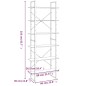 vidaXL Hochschrank Grau Sonoma 80x30x210 cm Holzwerkstoff vidaXL Hochschrank Grau Sonoma 80x30x210 cm Holzwerkstoff