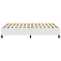 Bettgestell Weiß 140x190 cm Kunstleder Bettgestell Weiß 140x190 cm Kunstleder