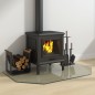 vidaXL Kaminofen Glasplatte Sechseck 100x60 cm vidaXL Kaminofen Glasplatte Sechseck 100x60 cm