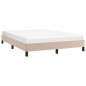 Bettgestell Cappuccino-Braun 140x200 cm Kunstleder Bettgestell Cappuccino-Braun 140x200 cm Kunstleder