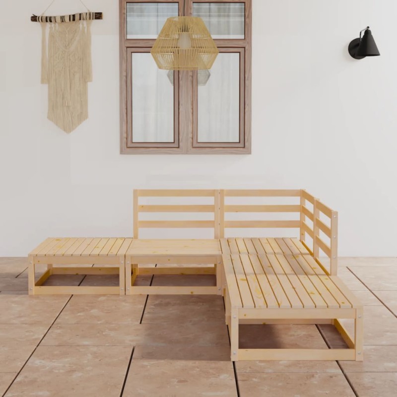 vidaXL 5-tlg. Garten-Lounge-Set Massivholz Kiefer vidaXL 5-tlg. Garten-Lounge-Set Massivholz Kiefer