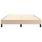 Bettgestell Cappuccino-Braun 140x200 cm Kunstleder Bettgestell Cappuccino-Braun 140x200 cm Kunstleder