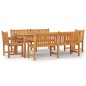 vidaXL 5-tlg. Garten-Essgruppe Massivholz Teak vidaXL 5-tlg. Garten-Essgruppe Massivholz Teak