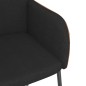vidaXL Esszimmerstühle 2 Stk. Schwarz Stoff und Kunstleder vidaXL Esszimmerstühle 2 Stk. Schwarz Stoff und Kunstleder