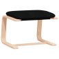 vidaXL Relaxsessel mit Hocker Schwarz Stoff vidaXL Relaxsessel mit Hocker Schwarz Stoff