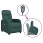 vidaXL Massagesessel mit Aufstehhilfe Dunkelgrün Stoff vidaXL Massagesessel mit Aufstehhilfe Dunkelgrün Stoff