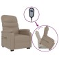vidaXL Massagesessel mit Aufstehhilfe Cappuccino-Braun Kunstleder vidaXL Massagesessel mit Aufstehhilfe Cappuccino-Braun Kunstleder