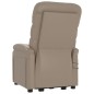 vidaXL Massagesessel mit Aufstehhilfe Cappuccino-Braun Kunstleder vidaXL Massagesessel mit Aufstehhilfe Cappuccino-Braun Kunstleder