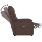 vidaXL Massagesessel mit Aufstehhilfe Braun Kunstleder vidaXL Massagesessel mit Aufstehhilfe Braun Kunstleder
