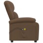 vidaXL Massagesessel Elektrisch Braun Stoff vidaXL Massagesessel Elektrisch Braun Stoff