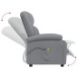 vidaXL Massagesessel Elektrisch Hellgrau Stoff vidaXL Massagesessel Elektrisch Hellgrau Stoff