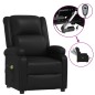 vidaXL Massagesessel Elektrisch Schwarz Kunstleder vidaXL Massagesessel Elektrisch Schwarz Kunstleder