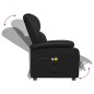 vidaXL Massagesessel Elektrisch Schwarz Kunstleder vidaXL Massagesessel Elektrisch Schwarz Kunstleder