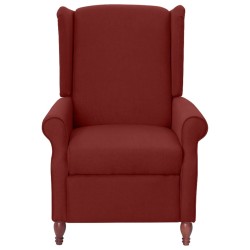 vidaXL Massagesessel Weinrot Stoff