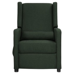 vidaXL Massagesessel Dunkelgrün Stoff
