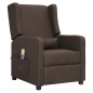vidaXL Massagesessel Braun Stoff vidaXL Massagesessel Braun Stoff