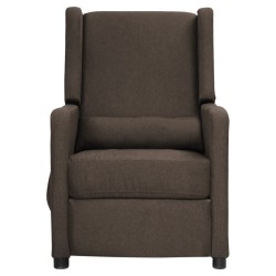 vidaXL Massagesessel Braun Stoff