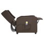 vidaXL Massagesessel Braun Stoff vidaXL Massagesessel Braun Stoff