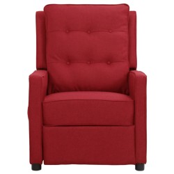 vidaXL Massagesessel Weinrot Stoff