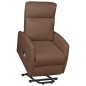 vidaXL Massagesessel mit Aufstehhilfe Braun Kunstleder vidaXL Massagesessel mit Aufstehhilfe Braun Kunstleder