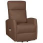 vidaXL Massagesessel mit Aufstehhilfe Braun Kunstleder vidaXL Massagesessel mit Aufstehhilfe Braun Kunstleder