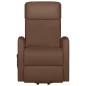vidaXL Massagesessel mit Aufstehhilfe Braun Kunstleder vidaXL Massagesessel mit Aufstehhilfe Braun Kunstleder