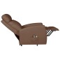 vidaXL Massagesessel mit Aufstehhilfe Braun Kunstleder vidaXL Massagesessel mit Aufstehhilfe Braun Kunstleder