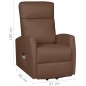 vidaXL Massagesessel mit Aufstehhilfe Braun Kunstleder vidaXL Massagesessel mit Aufstehhilfe Braun Kunstleder