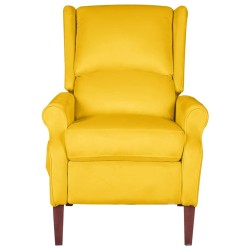 vidaXL Massagesessel Verstellbar Gelb Samt