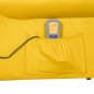 vidaXL Massagesessel Verstellbar Gelb Samt vidaXL Massagesessel Verstellbar Gelb Samt