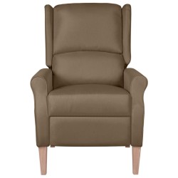 vidaXL Massagesessel Taupe Stoff