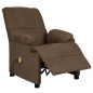 vidaXL Massagesessel Braun Wildleder-Optik vidaXL Massagesessel Braun Wildleder-Optik