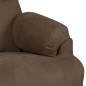 vidaXL Massagesessel Braun Wildleder-Optik vidaXL Massagesessel Braun Wildleder-Optik